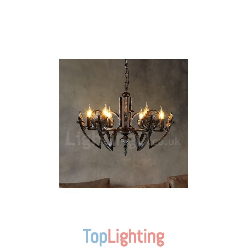 Industrial Style Steel Lighting Store Pendant Chandelier Light