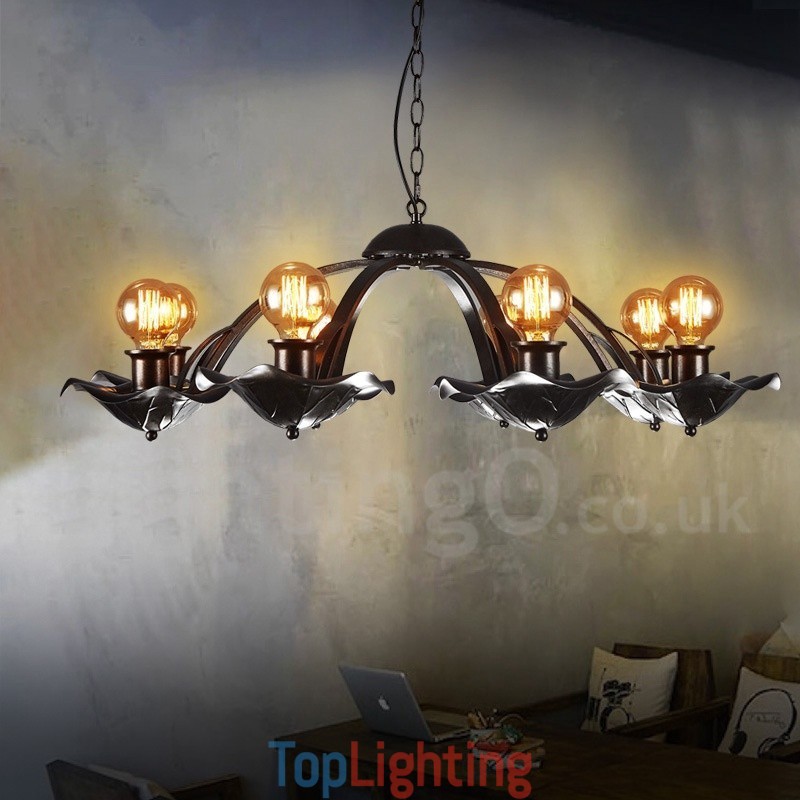 Industrial Style Steel Lighting Store Pendant Chandelier Light