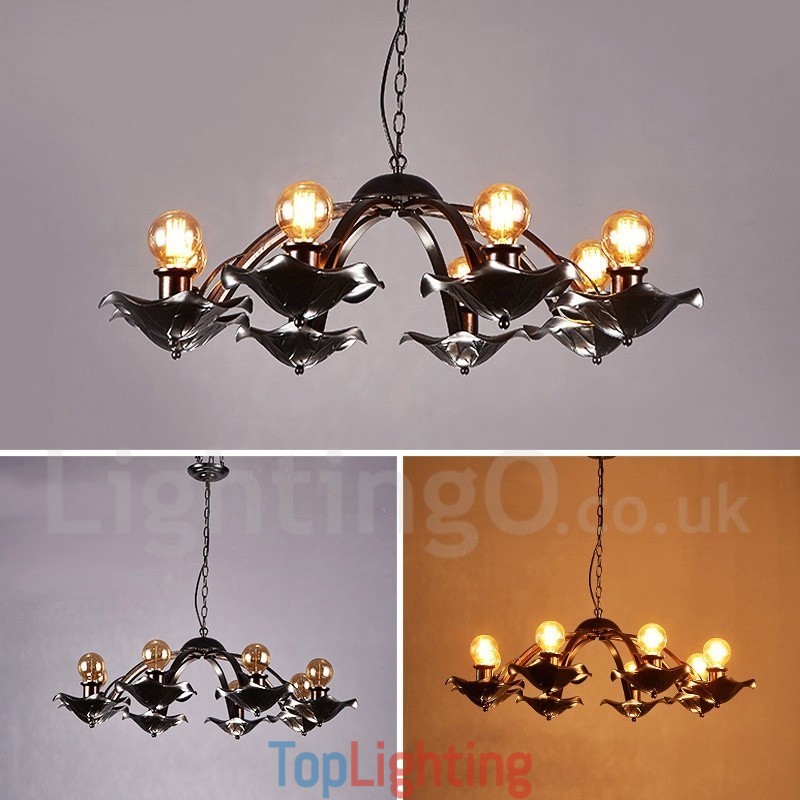 Industrial Style Steel Lighting Store Pendant Chandelier Light