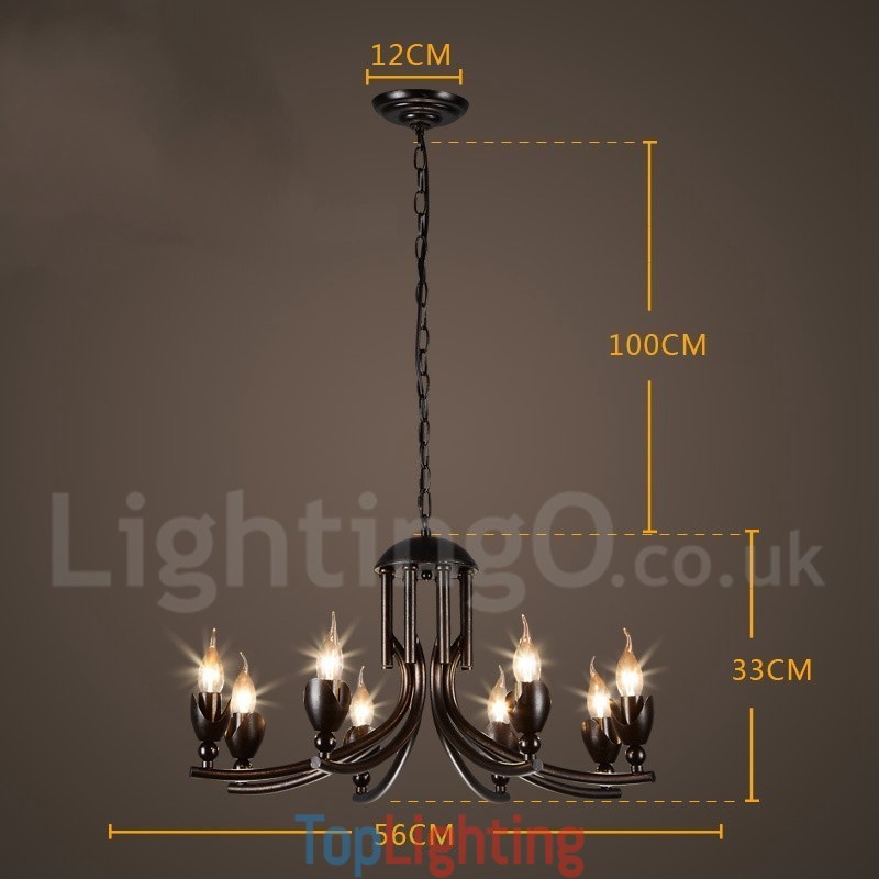 Industrial Style Steel Lighting Store Pendant Chandelier Light