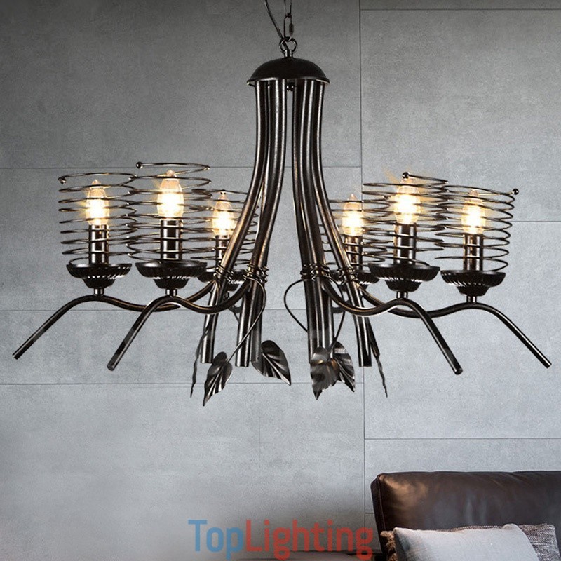Industrial Style Steel Lighting Store Pendant Chandelier Light