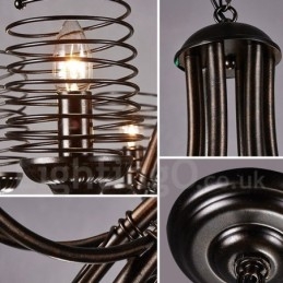 Industrial Style Steel Lighting Store Pendant Chandelier Light