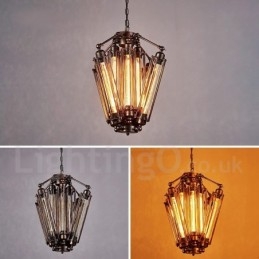 Industrial Style Steel Lighting Store Pendant Chandelier Light