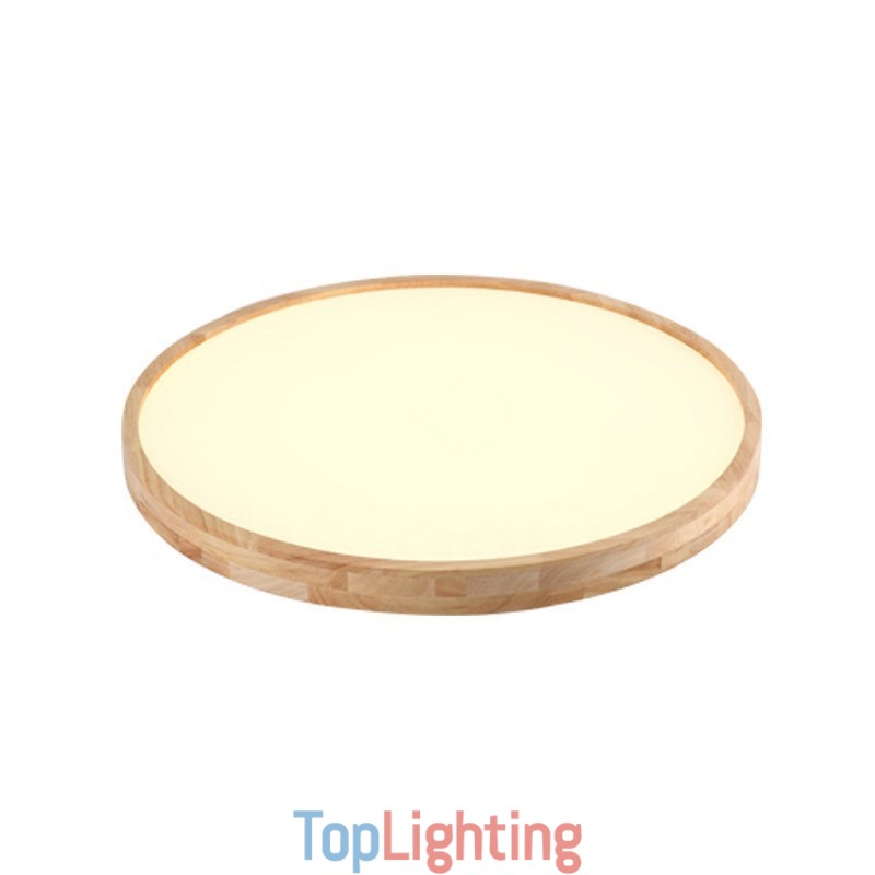 Ultra thin Round Wood Ceiling Lamp Solid Wood Acrylic Ceiling Lamp Nordic Lights