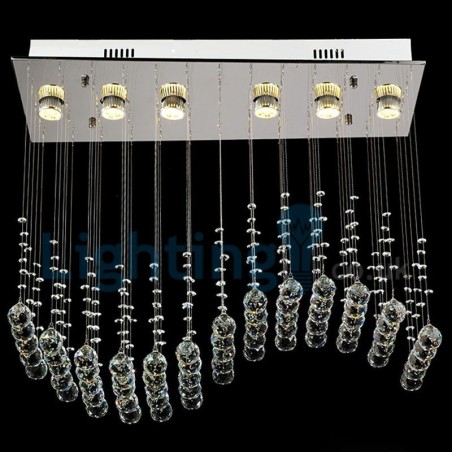 Modern Contemporary Chandelier Flush mount Pendant Fixture Crystal Rain Drop Light Modern Contemporary Chandelier Flush mount Pendant Fixture Crystal Rain Drop Light