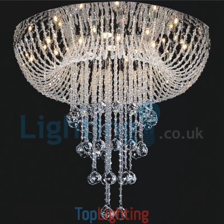 Modern Contemporary Chandelier Flush mount Pendant Fixture Crystal Rain Drop Light Modern Contemporary Chandelier Flush mount Pendant Fixture Crystal Rain Drop Light
