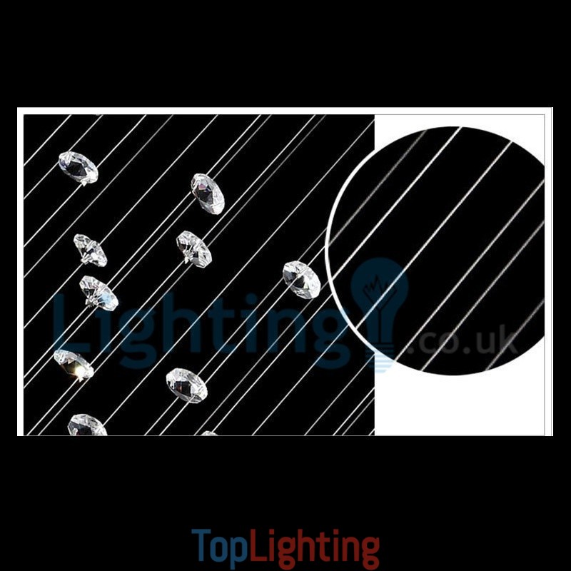 Modern Contemporary Chandelier Flush mount Pendant Fixture Crystal Rain Drop Light