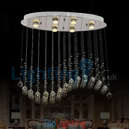 Modern Contemporary Chandelier Flush mount Pendant Fixture Crystal Rain Drop Light Modern Contemporary Chandelier Flush mount Pendant Fixture Crystal Rain Drop Light