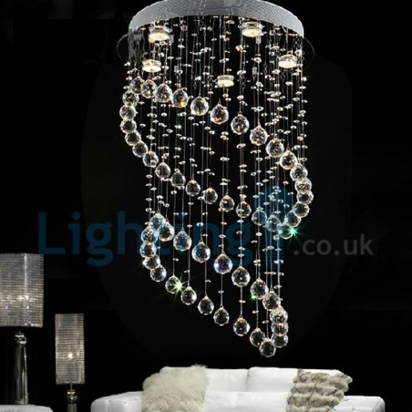 Modern Contemporary Chandelier Flush mount Pendant Fixture Crystal Rain Drop Light Modern Contemporary Chandelier Flush mount Pendant Fixture Crystal Rain Drop Light