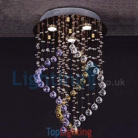 Modern Contemporary Chandelier Flush mount Pendant Fixture Crystal Rain Drop Light Modern Contemporary Chandelier Flush mount Pendant Fixture Crystal Rain Drop Light