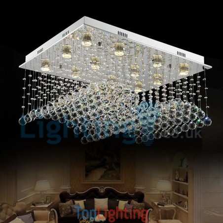 Modern Contemporary Chandelier Flush mount Pendant Fixture Crystal Rain Drop Light Modern Contemporary Chandelier Flush mount Pendant Fixture Crystal Rain Drop Light