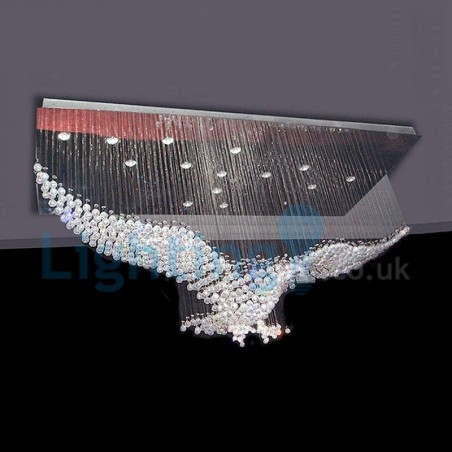Modern Contemporary Chandelier Flush mount Pendant Fixture Crystal Rain Drop Light Modern Contemporary Chandelier Flush mount Pendant Fixture Crystal Rain Drop Light