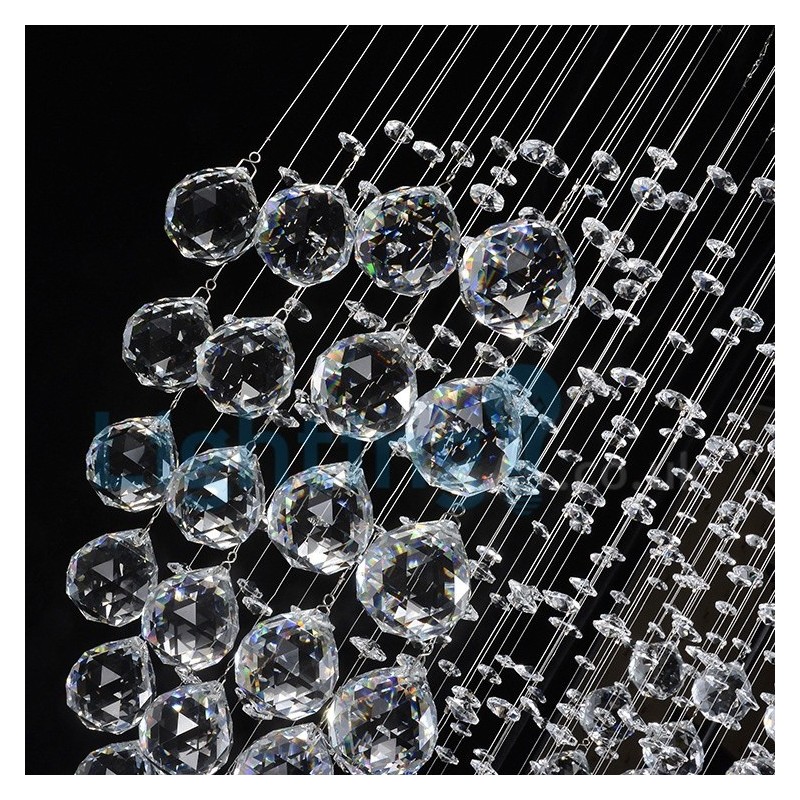 Modern Contemporary Chandelier Flush mount Pendant Fixture Crystal Rain Drop Light