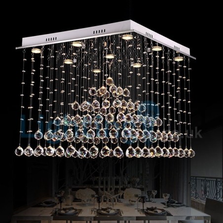 Modern Contemporary Chandelier Flush mount Pendant Fixture Crystal Rain Drop Light Modern Contemporary Chandelier Flush mount Pendant Fixture Crystal Rain Drop Light
