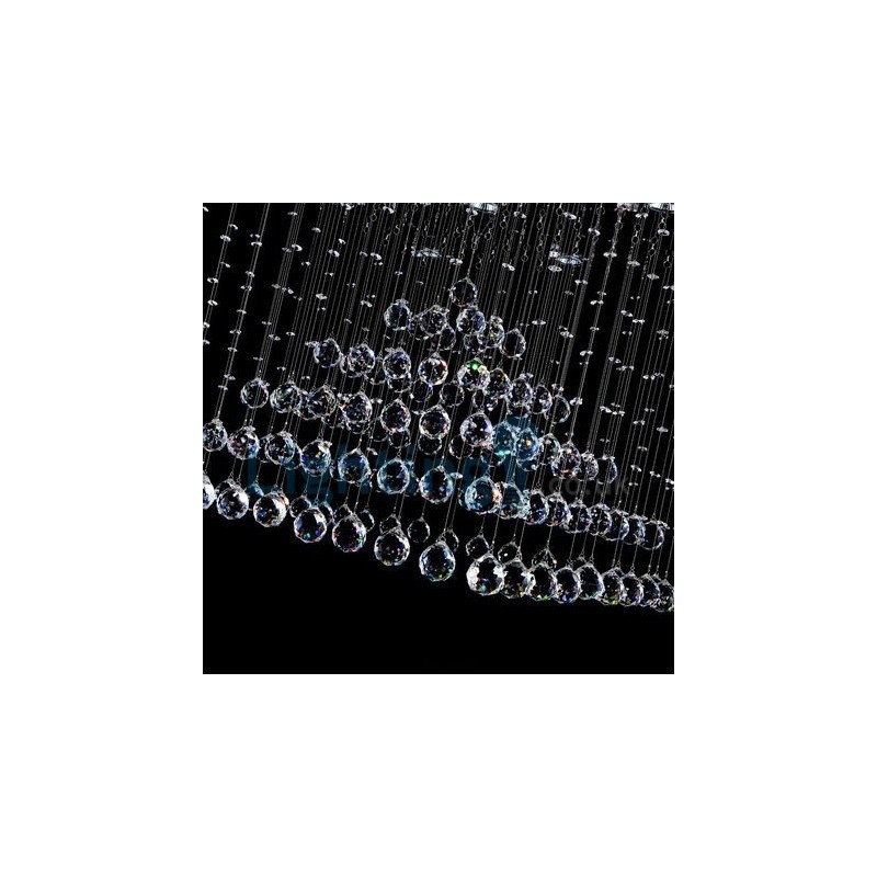 Modern Contemporary Chandelier Flush mount Pendant Fixture Crystal Rain Drop Light