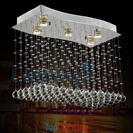 Modern Contemporary Chandelier Flush mount Pendant Fixture Crystal Rain Drop Light Modern Contemporary Chandelier Flush mount Pendant Fixture Crystal Rain Drop Light