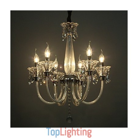 American Style Lodge 6 Light Chandelier With Glass Shade American Style Lodge 6 Light Chandelier With Glass Shade