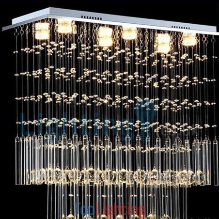 Modern Contemporary Chandelier Flush mount Pendant Fixture Crystal Rain Drop Light Modern Contemporary Chandelier Flush mount Pendant Fixture Crystal Rain Drop Light