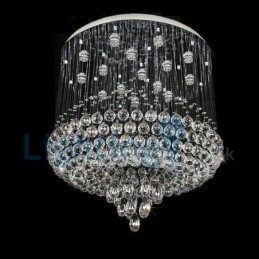 Modern Contemporary Chandelier Flush mount Pendant Fixture Crystal Rain Drop Light