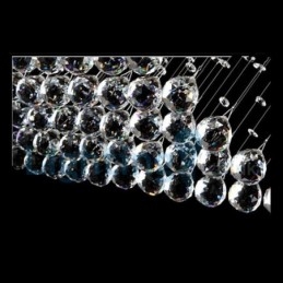 Modern Contemporary Chandelier Flush mount Pendant Fixture Crystal Rain Drop Light