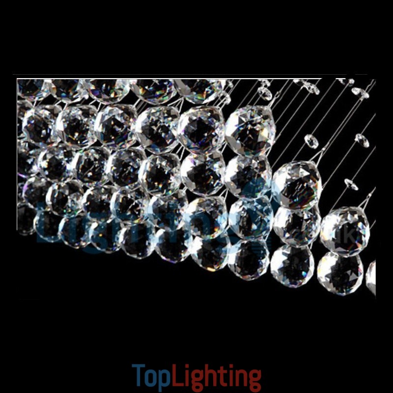 Modern Contemporary Chandelier Flush mount Pendant Fixture Crystal Rain Drop Light