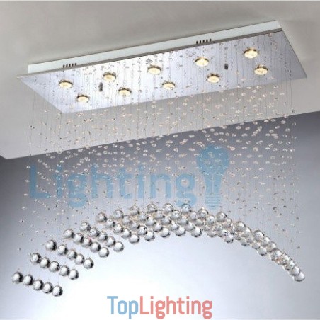 Modern Contemporary Chandelier Flush mount Pendant Fixture Crystal Rain Drop Light Modern Contemporary Chandelier Flush mount Pendant Fixture Crystal Rain Drop Light