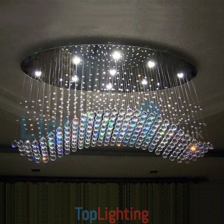 Modern Contemporary Chandelier Flush mount Pendant Fixture Crystal Rain Drop Light Modern Contemporary Chandelier Flush mount Pendant Fixture Crystal Rain Drop Light