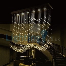 Modern Contemporary Chandelier Flush mount Pendant Fixture Crystal Rain Drop Light