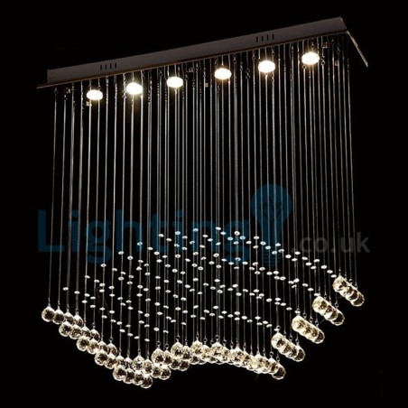 Modern Contemporary Chandelier Flush mount Pendant Fixture Crystal Rain Drop Light Modern Contemporary Chandelier Flush mount Pendant Fixture Crystal Rain Drop Light