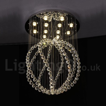 Modern Contemporary Chandelier Flush mount Pendant Fixture Crystal Rain Drop Light Modern Contemporary Chandelier Flush mount Pendant Fixture Crystal Rain Drop Light