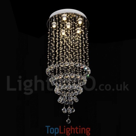 Modern Contemporary Chandelier Flush mount Pendant Fixture Crystal Rain Drop Light Modern Contemporary Chandelier Flush mount Pendant Fixture Crystal Rain Drop Light