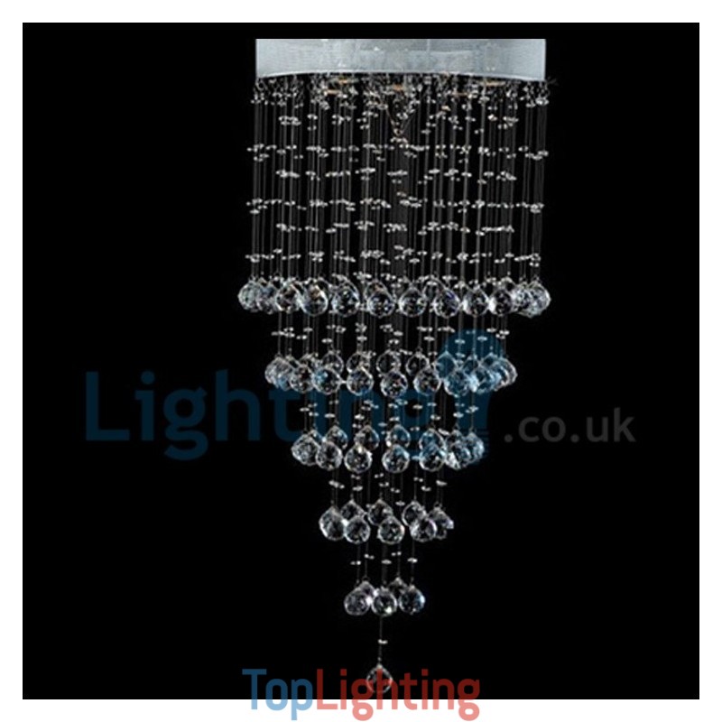 Modern Contemporary Chandelier Flush mount Pendant Fixture Crystal Rain Drop Light