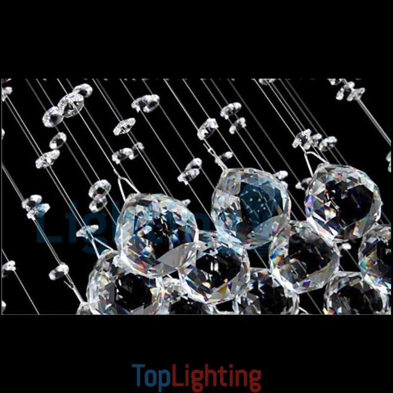 Modern Contemporary Chandelier Flush mount Pendant Fixture Crystal Rain Drop Light
