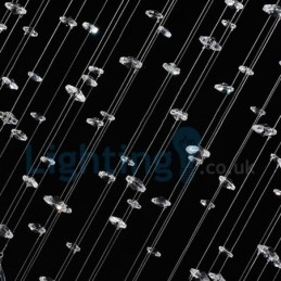 Modern Contemporary Chandelier Flush mount Pendant Fixture Crystal Rain Drop Light