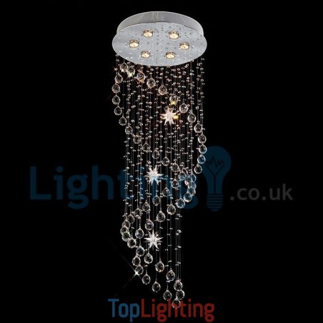 Modern Contemporary Chandelier Flush mount Pendant Fixture Crystal Rain Drop Light Modern Contemporary Chandelier Flush mount Pendant Fixture Crystal Rain Drop Light