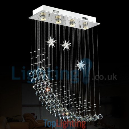 Modern Contemporary Chandelier Flush mount Pendant Fixture Crystal Rain Drop Light Modern Contemporary Chandelier Flush mount Pendant Fixture Crystal Rain Drop Light