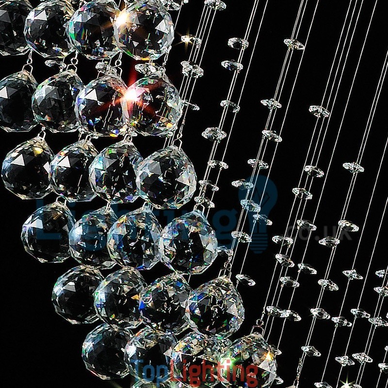 Modern Contemporary Chandelier Flush mount Pendant Fixture Crystal Rain Drop Light