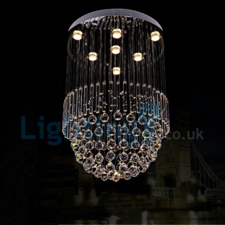 Modern Contemporary Chandelier Flush mount Pendant Fixture Crystal Rain Drop Light Modern Contemporary Chandelier Flush mount Pendant Fixture Crystal Rain Drop Light