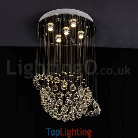 Modern Contemporary Chandelier Flush mount Pendant Fixture Crystal Rain Drop Light Modern Contemporary Chandelier Flush mount Pendant Fixture Crystal Rain Drop Light