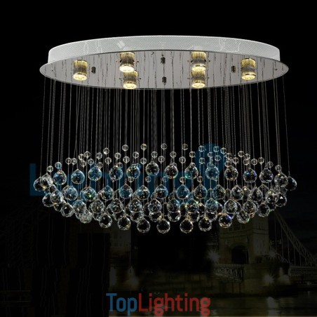 Modern Contemporary Chandelier Flush mount Pendant Fixture Crystal Rain Drop Light Modern Contemporary Chandelier Flush mount Pendant Fixture Crystal Rain Drop Light