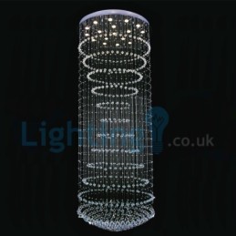 Modern Contemporary Chandelier Flush mount Pendant Fixture Crystal Rain Drop Light