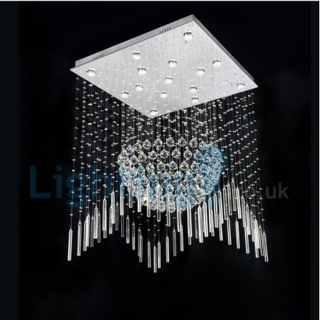 Modern Contemporary Chandelier Flush mount Pendant Fixture Crystal Rain Drop Light Modern Contemporary Chandelier Flush mount Pendant Fixture Crystal Rain Drop Light