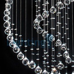 Modern Contemporary Chandelier Flush mount Pendant Fixture Crystal Rain Drop Light