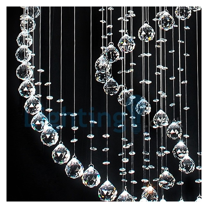 Modern Contemporary Chandelier Flush mount Pendant Fixture Crystal Rain Drop Light