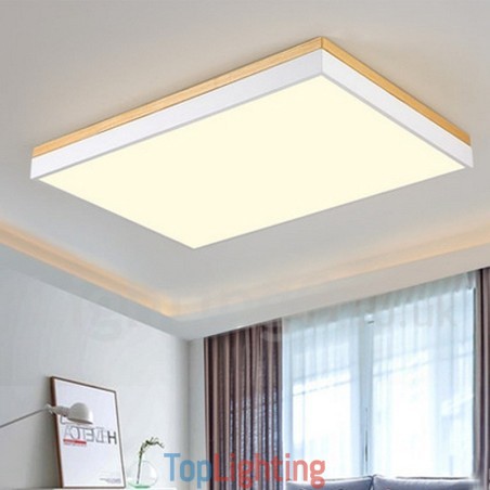Nordic Rectangular Ultra thin Solid Wood Ceiling Lamp Nordic Rectangular Ultra thin Solid Wood Ceiling Lamp