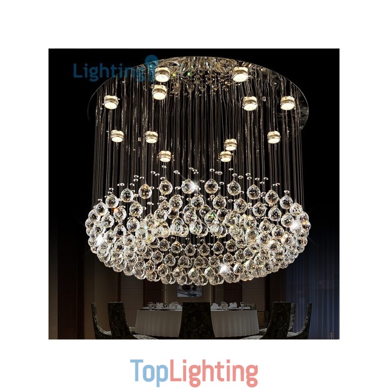 Crystal Chandelier Modern Bird Nest Luxury Duplex Ceiling Lamp