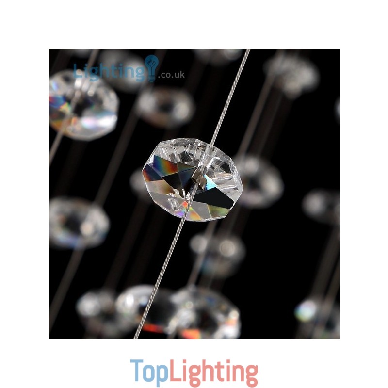 Crystal Chandelier Modern Bird Nest Luxury Duplex Ceiling Lamp