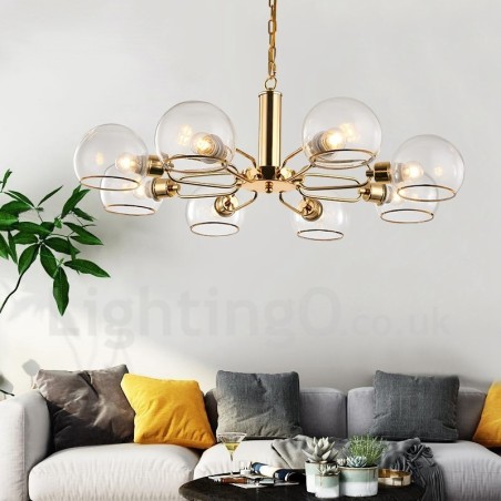 8 Lights Nordic Postmodern Creative Glass Magic Bean Chandelier 8 Lights Nordic Postmodern Creative Glass Magic Bean Chandelier