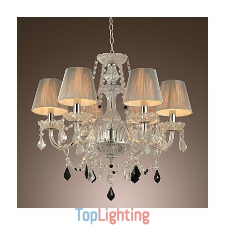 Chandelier Crystal Luxury Modern 1 Tiers Living 6 Lights Chandelier Crystal Luxury Modern 1 Tiers Living 6 Lights