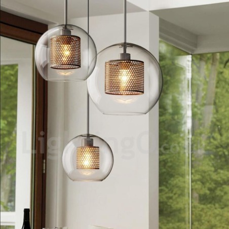 Modern Minimalist Nordic Style Decoration Cafe Glass Ball Single Head Pendant Light Modern Minimalist Nordic Style Decoration Cafe Glass Ball Single Head Pendant Light